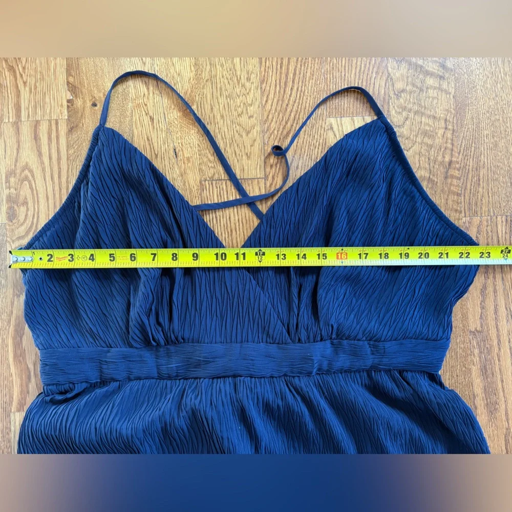 NWT Fashion Nova Cece Navy Fit and Flair Skater Mini Dress Coquette Ruffle 3X - Picture 6 of 13